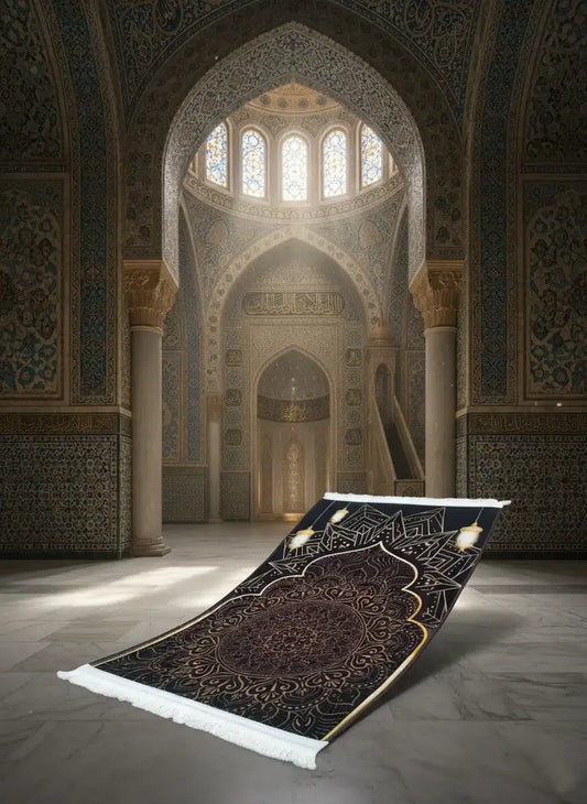 MQ | Printed 3D Style Gumbad Black | 0012 - MUQARIB